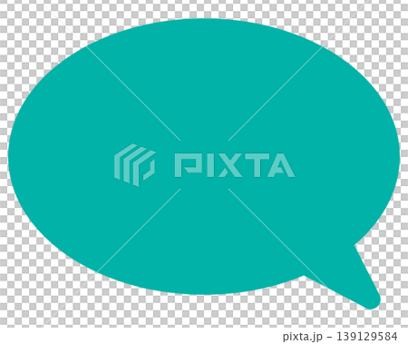 Simple color speech bubble round shape Simple color speech bubble round shape 139129584