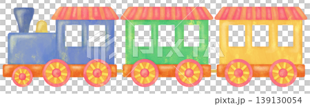 色彩鮮豔的火車插圖 色彩鮮豔的火車插圖 139130054