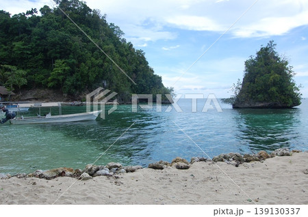 beautiful  tropical beach, Gorontalo, Indonesia 139130337