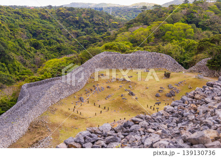 沖縄県世界遺産 今帰仁城跡 志慶真城郭 沖縄県世界遺産 今帰仁城跡 志慶真城郭 139130736