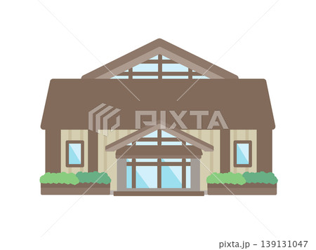 道の駅　建物　イラスト 139131047