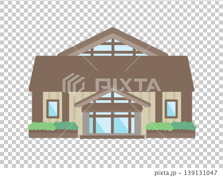 道の駅　建物　イラスト 139131047