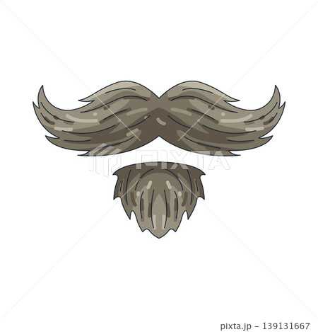 Illustration of mustache and goatee Illustration of mustache and goatee 139131667