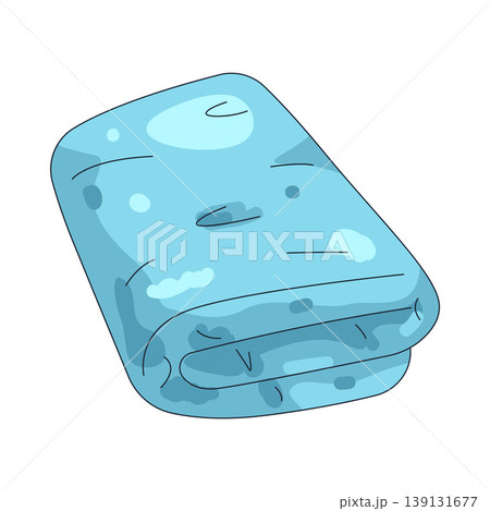 Illustration of folded towel Illustration of folded towel 139131677