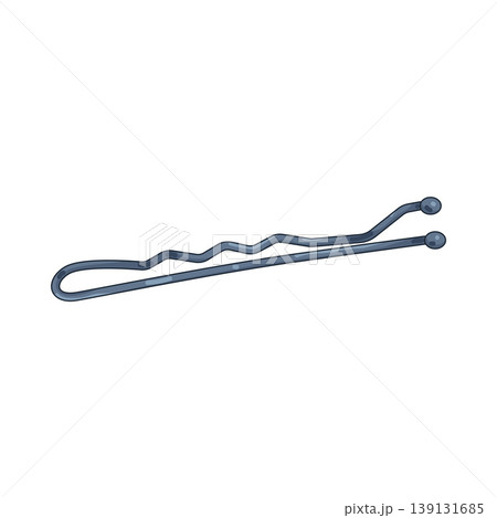 Illustration of bobby pin Illustration of bobby pin 139131685