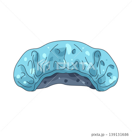 Illustration of shower cap Illustration of shower cap 139131686