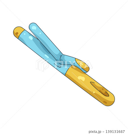 Illustration of curling iron Illustration of curling iron 139131687