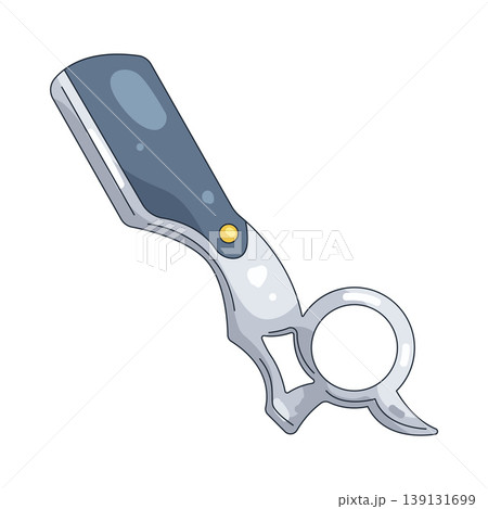 Illustration of barber razor blade Illustration of barber razor blade 139131699
