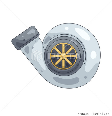 Illustration of turbocharger Illustration of turbocharger 139131737