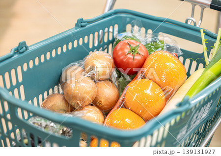 スーパーで買い物するイメージ スーパーで買い物するイメージ 139131927