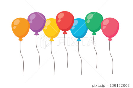 colorful balloons flying for birthday and celebration party concept colorful balloons flying for birthday and celebration party concept 139132002