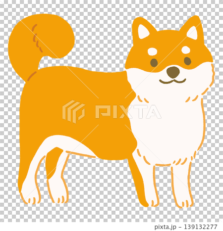 柴犬のかわいいベクターイラスト 柴犬のかわいいベクターイラスト 139132277