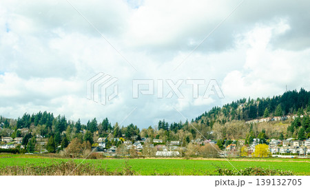 View of Canada Countryside, Fraser Valley, BC View of Canada Countryside, Fraser Valley, BC 139132705