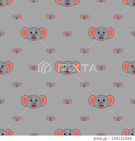 Vector seamless elephant pattern Vector seamless elephant pattern 139132888