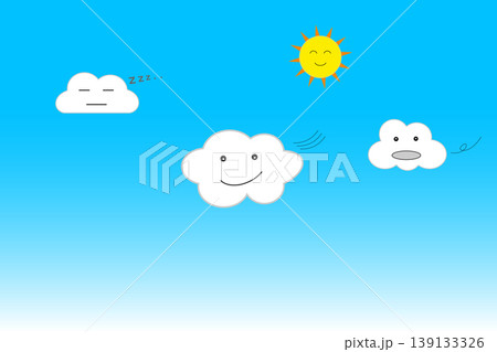 青空に浮かぶかわいらしい雲 139133326