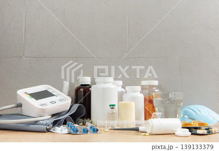 Medicine and medical supplies for healthcare and treatment Medicine and medical supplies for healthcare and treatment 139133379