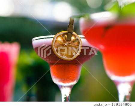 colorful cocktails at a celebration colorful cocktails at a celebration 139134906