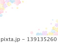 水彩風お花の爽やか可愛いフレーム 139135260