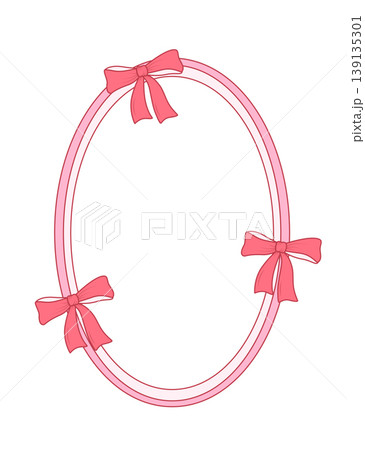 Vintage frame with wavy lines and bows. Vector illustration coquette style, perfect for wedding invitations, birthday cards, and holiday decor. Vintage frame with wavy lines and bows. Vector illustration coquette style, perfect for wedding invitations, birthday cards, and holiday decor. 139135301