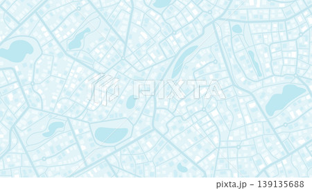 Abstract navigation plan of the urban area depicted as a simple scheme with buildings. Concept of planning and mapping a travel route using a general city map. Flat vector illustration 139135688