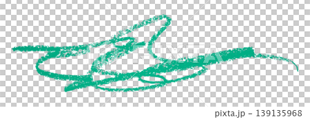 green pencil strokes isolated on transparent background green pencil strokes isolated on transparent background 139135968