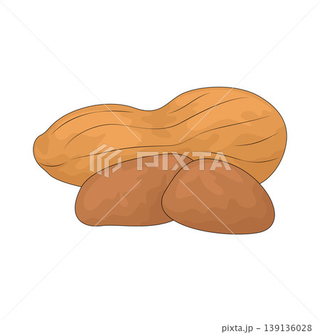 Illustration of Peanut Illustration of Peanut 139136028