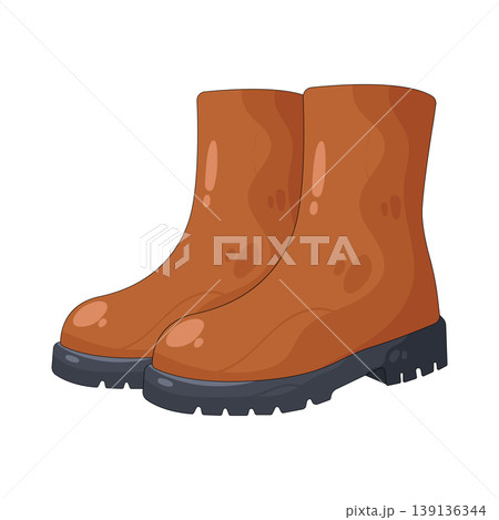 Illustration of safety boots Illustration of safety boots 139136344