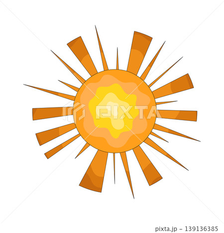 Illustration of Sun rays 139136385
