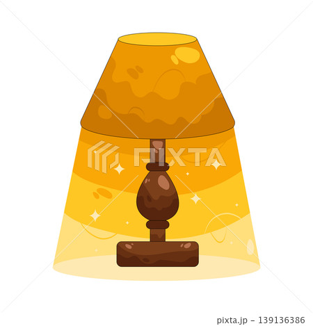 Illustration of table lamp Illustration of table lamp 139136386