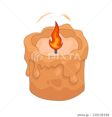 Illustration of candle Illustration of candle 139136388