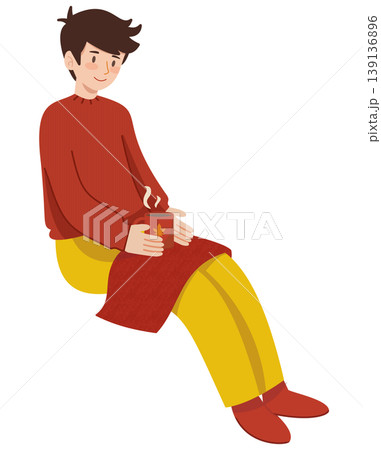 マグカップを持つ男性 マグカップを持つ男性 139136896
