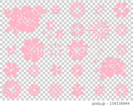 日式花卉(粉紅模板)B-1 日式花卉(粉紅模板)B-1 139136944