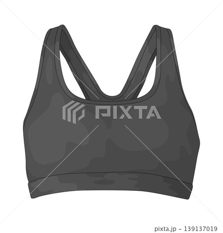 Illustration of sports bra Illustration of sports bra 139137019