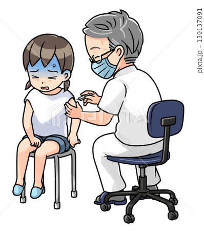 注射が怖い女の子 注射が怖い女の子 139137091
