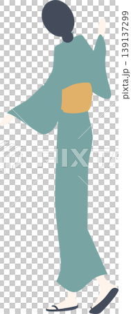 Full-body illustration of a dancing woman Full-body illustration of a dancing woman 139137299