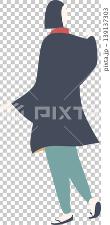 Full-body illustration of a dancing woman Full-body illustration of a dancing woman 139137303