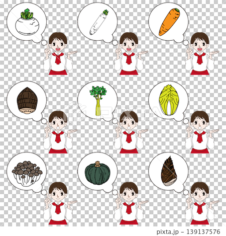 Full-body character illustration of a chef Full-body character illustration of a chef 139137576