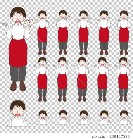 廚師全身像插畫 廚師全身像插畫 139137586