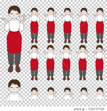 シェフの全身キャラクターイラスト素材 139137590