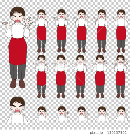 シェフの全身キャラクターイラスト素材 シェフの全身キャラクターイラスト素材 139137592