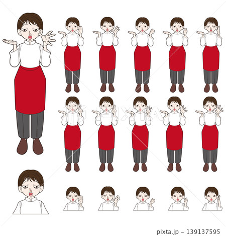 シェフの全身キャラクターイラスト素材 139137595