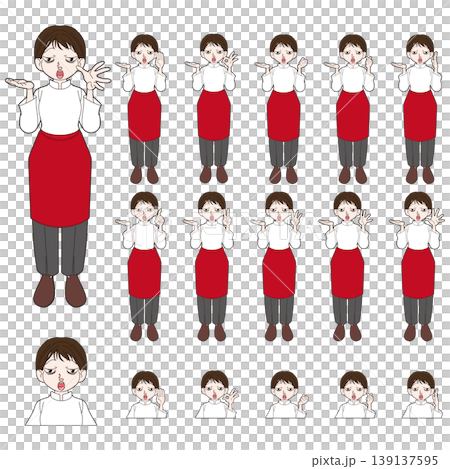 シェフの全身キャラクターイラスト素材 139137595