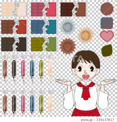 パティシエの全身キャラクターイラスト素材 139137617