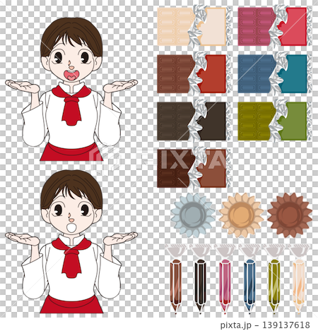 パティシエの全身キャラクターイラスト素材 パティシエの全身キャラクターイラスト素材 139137618