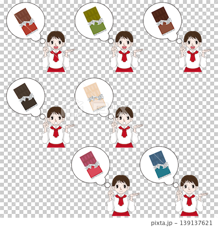 パティシエの全身キャラクターイラスト素材 139137621