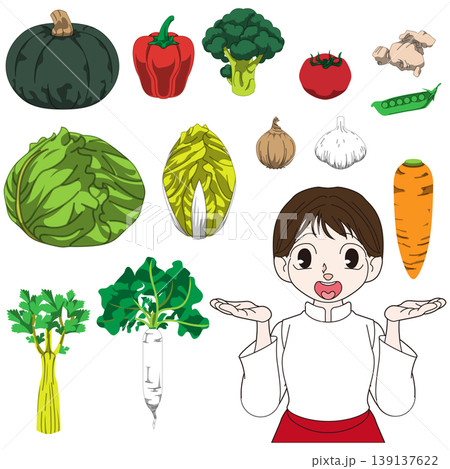 シェフの全身キャラクターイラスト素材 シェフの全身キャラクターイラスト素材 139137622