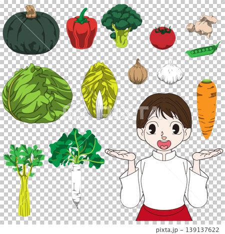 シェフの全身キャラクターイラスト素材 シェフの全身キャラクターイラスト素材 139137622