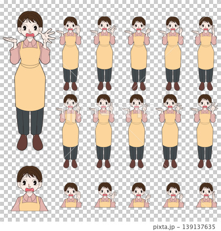 家事代行サービスの人物イラスト 家事代行サービスの人物イラスト 139137635
