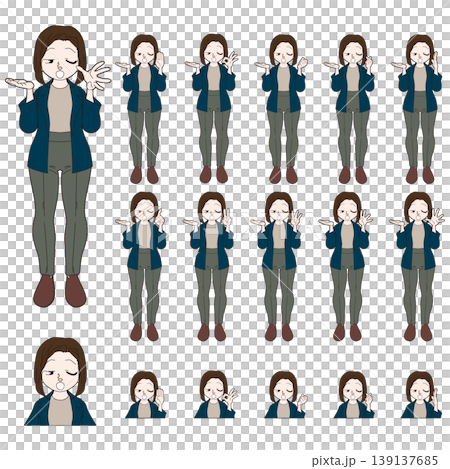 Illustration of an office worker 139137685