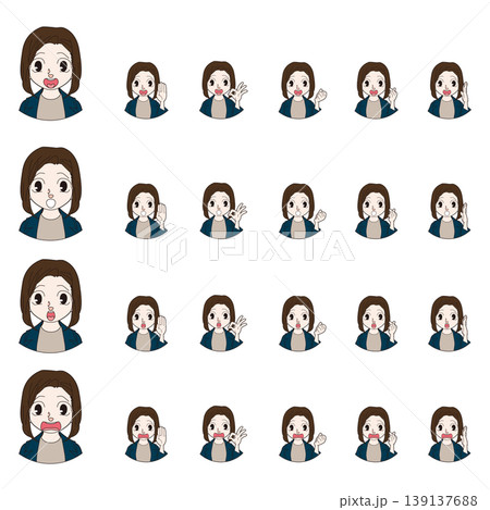 オフィスワーカーの人物イラスト オフィスワーカーの人物イラスト 139137688